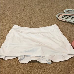 White Lululemon Tennis Skirt